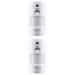 Kit 2 Sensores de Movimento Infra Sem Fio Pet Immunity 20Kg c/ Câmera Integrada  IVP 8000 PET CAM Intelbras