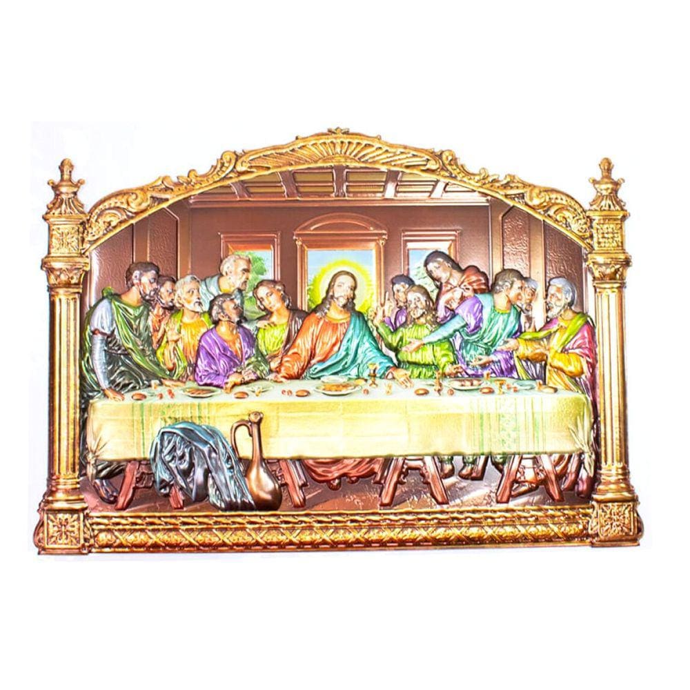 Adesivo 3D Decorativo Religioso A Santa Ceia 28x40cm