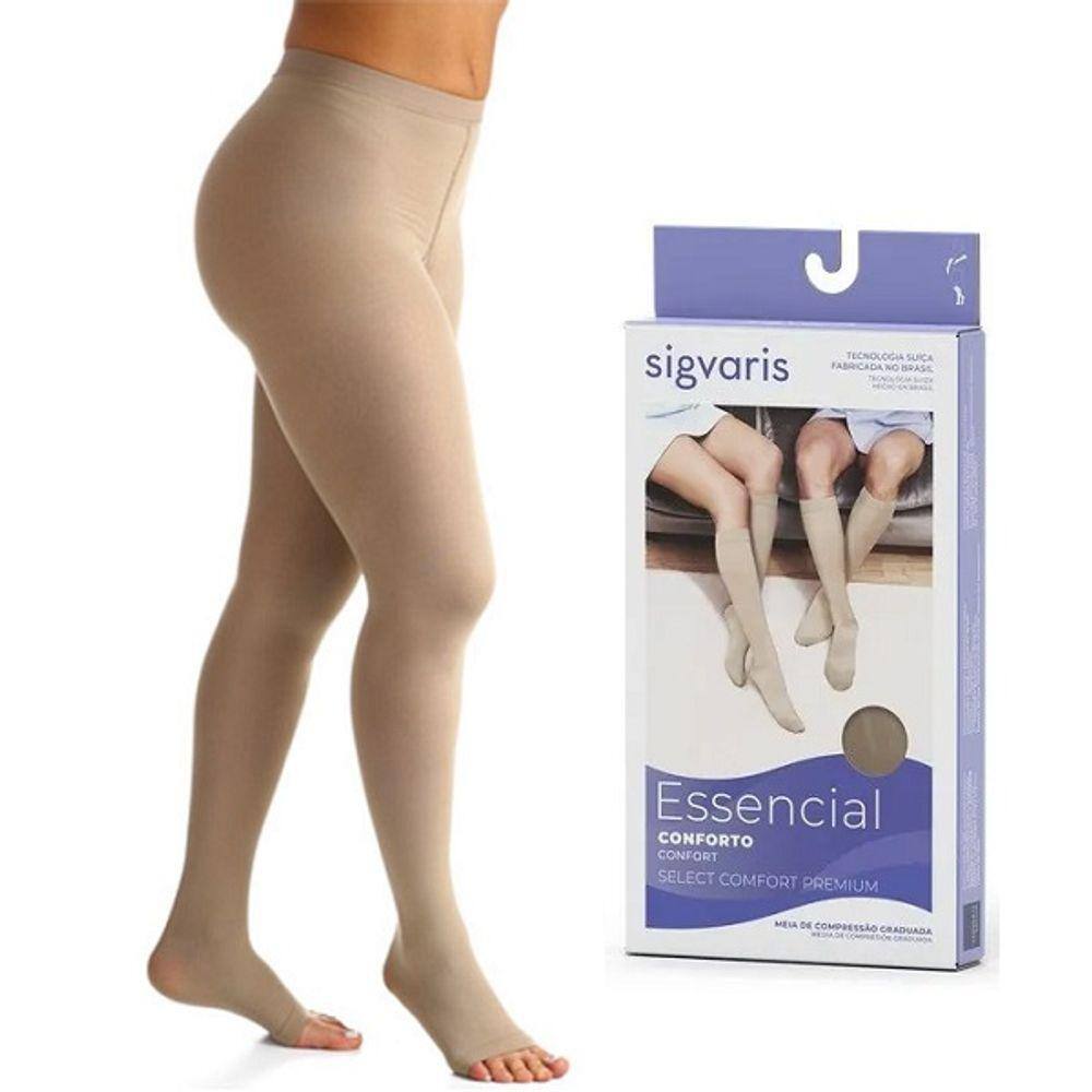 Meia Calça Select Comfort Premium 862AT 20-30 MMHG Aberta