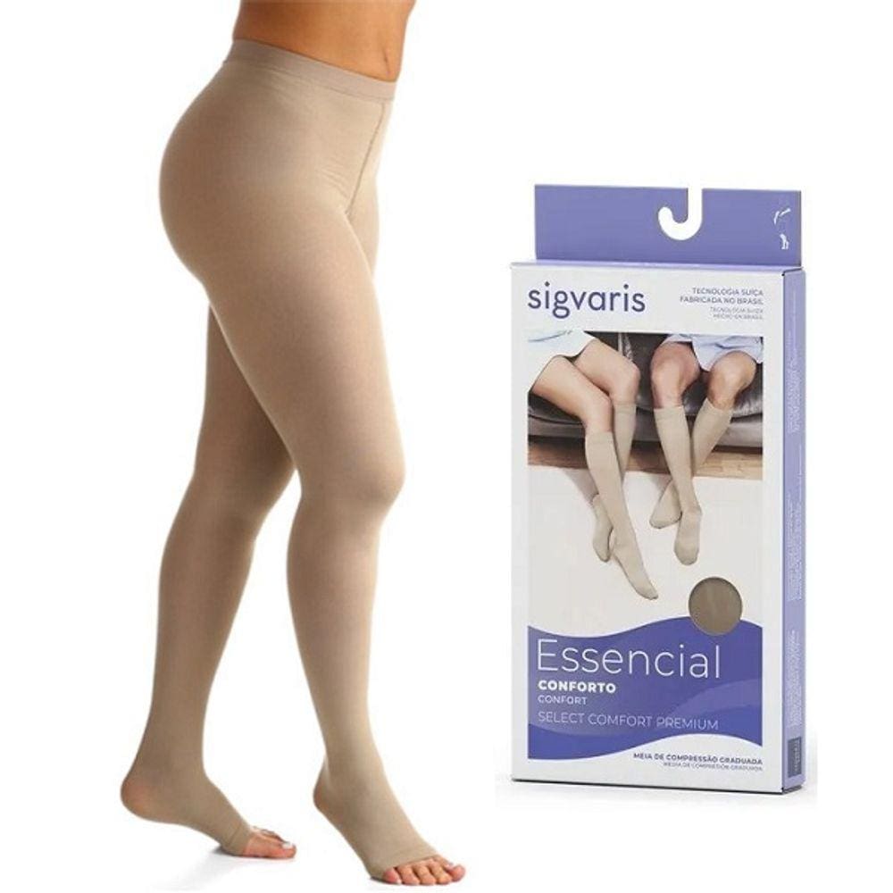 Meia Calça Select Comfort Premium 862AT 20-30 MMHG Aberta