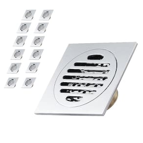Ralo Inteligente Anti Odor 10X10 Kit 10 Unidades Insetos Aço Inox Banheiro Casa Lavabo