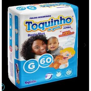 Fralda Infantil Toquinho De Gente Basic Plus G C/60