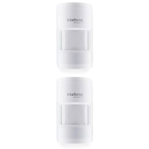 Kit 2 Sensores Infra Passivo Sem Fio Pet Immunity 20 Kg Uso Interno IVP 8000 PET Intelbras