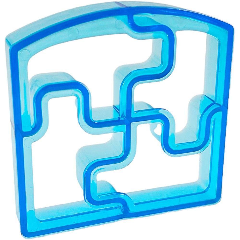 Molde Cortador De Pão Puzzle Quebra Cabeça Plástico P/ Cortar Pão Forma Sanduíche Lancheira Escolar