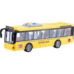 Ônibus Escolar de Fricção 1:16 com Luz e Som - Shiny Toys