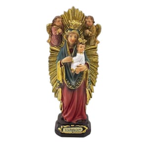 Imagem Nossa Senhora Perpétuo Socorro Importada Resina 14Cm