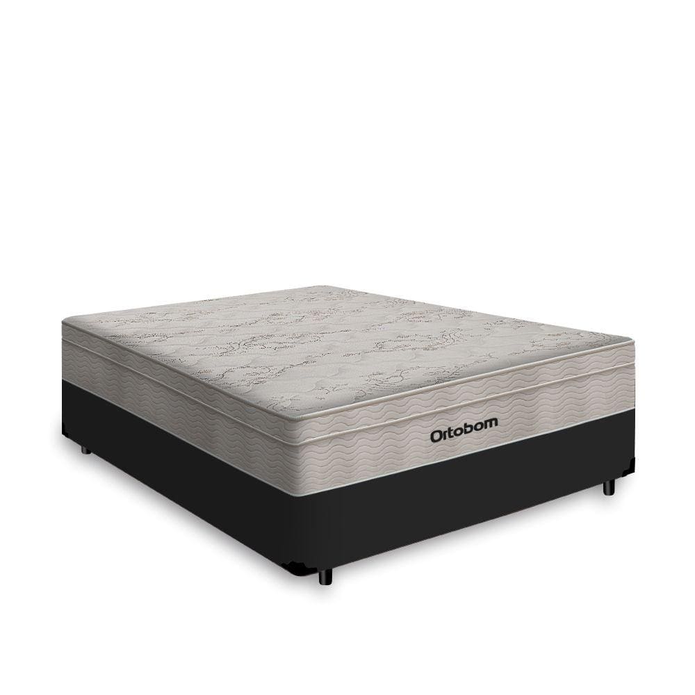 Cama Box Viúva + Colchão De Molas Ensacadas - Ortobom - AirTech SpringPocket 128x188x60cm