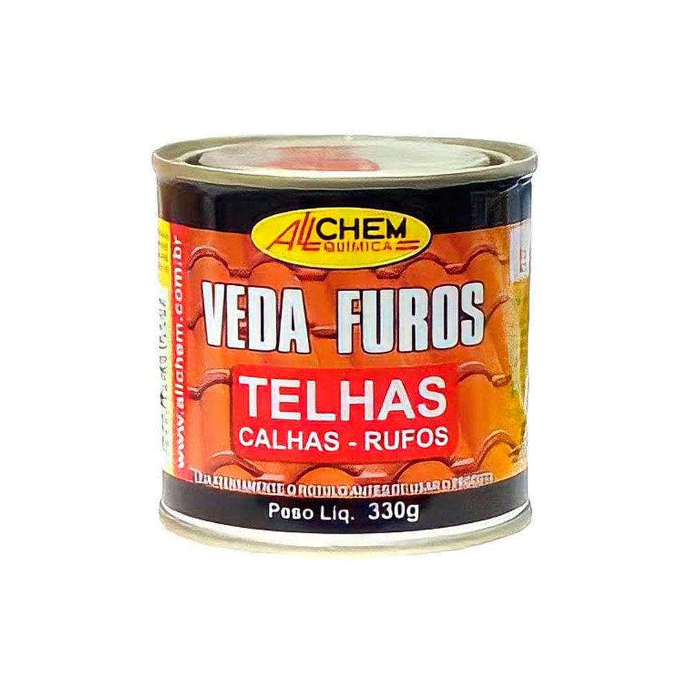 Massa Veda Furos Trincas Fissuras Em Telhas 330g Allchem