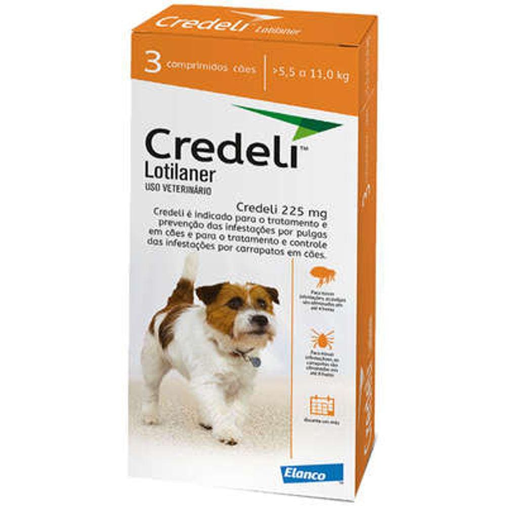 Credeli Elanco para Cães 5,5 a 11kg 3 Comprimidos
