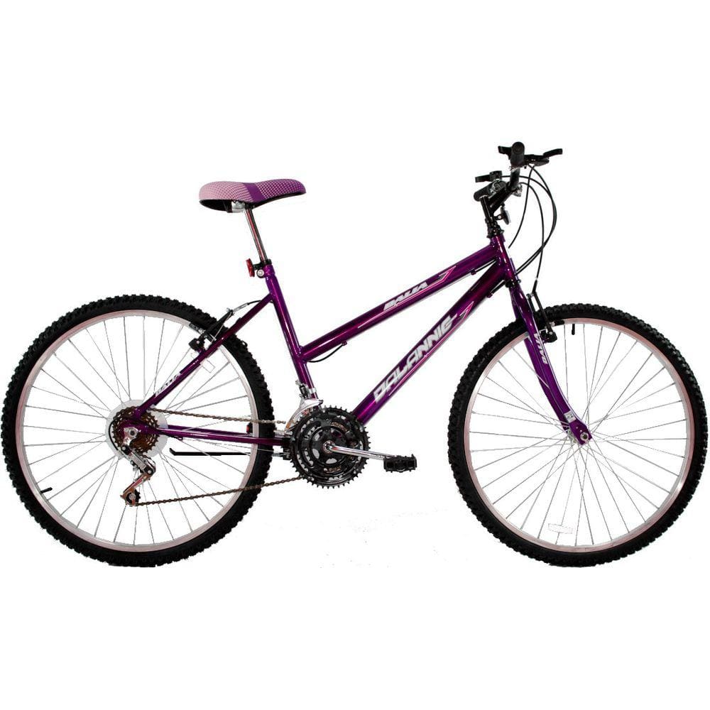 Bicicleta Feminina Aro 26 18 Marchas Dalia Violeta