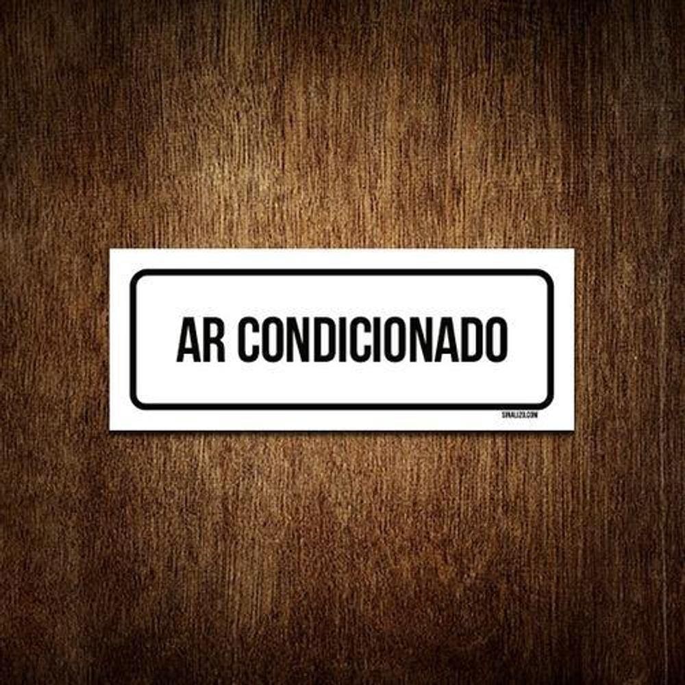 Placa Sinalização - Setor Ar Condicionado 23X9