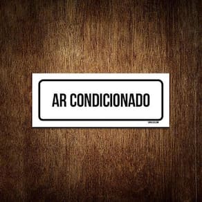 Placa Sinalização - Setor Ar Condicionado  23X9