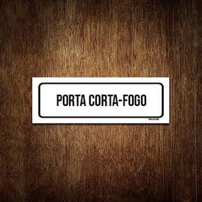 Placa De Sinalização Setor - Porta Corta-Fogo 23X9