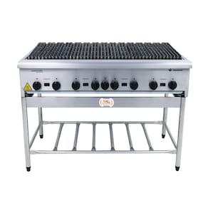 Chapa Charbroiler Americana Grill Churrasqueira 120cm Gás Inox Com Pé Cggp120 - Venâncio