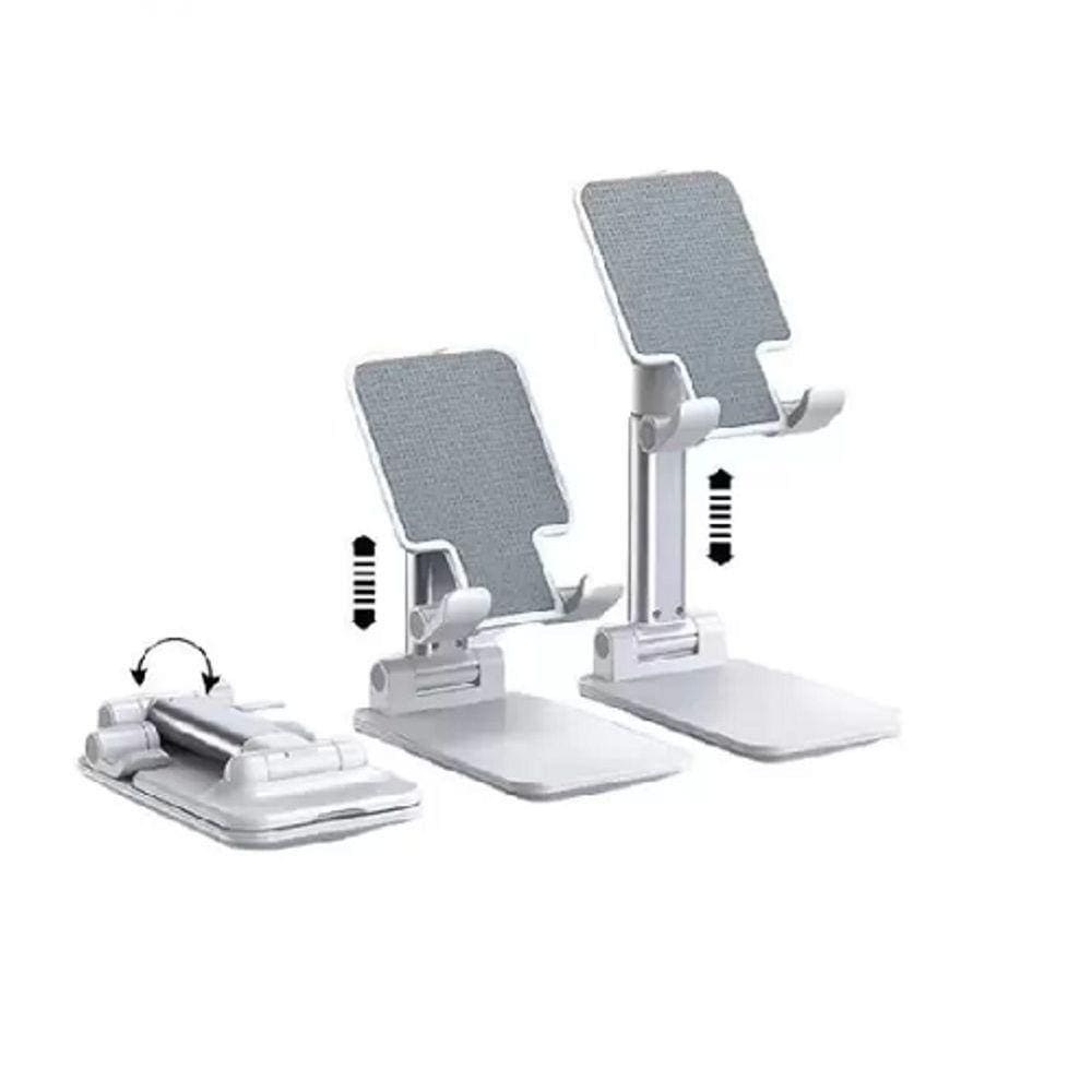 Suporte Celular Tablet Mesa Universal Ajustável Branco
