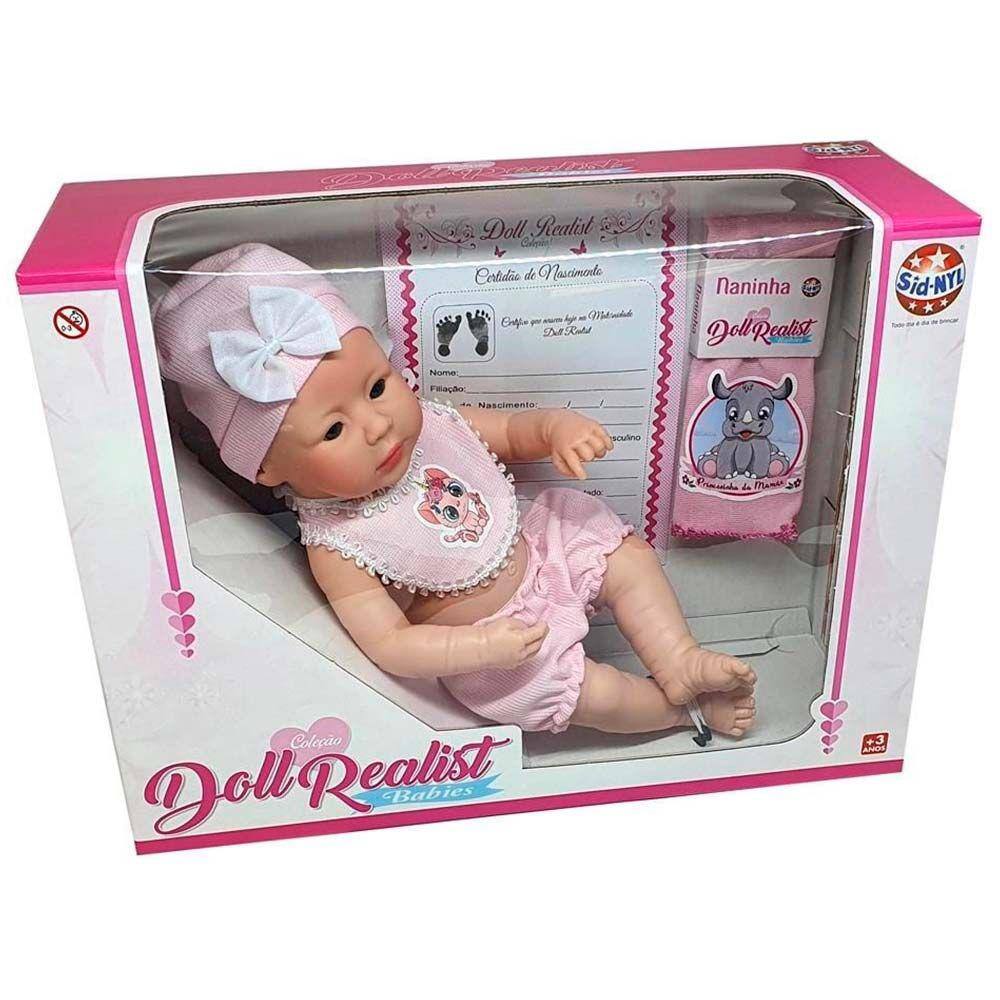 Boneca Bebê Reborn Doll Realist Yasmin Sid Nyl 1172