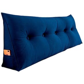 Almofada Para Cabeceira Spot 195cm Azul Escuro
