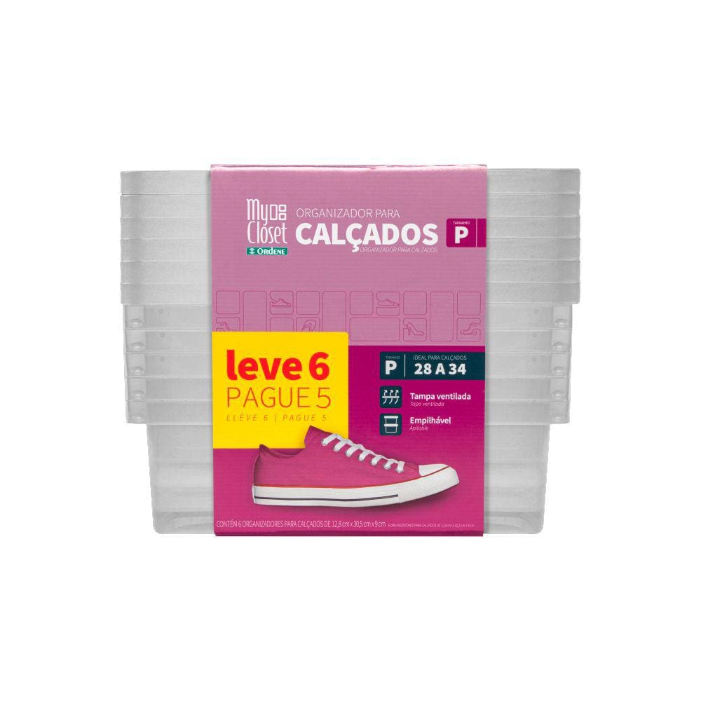 Conjunto De Caixa Para Sapatos Pequena Leve 6 Pague 5 N° 28 Ao 34 Ordene