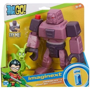 Boneco Cinderblock e Mutano Canguru Teen Titans Go! - Imaginext