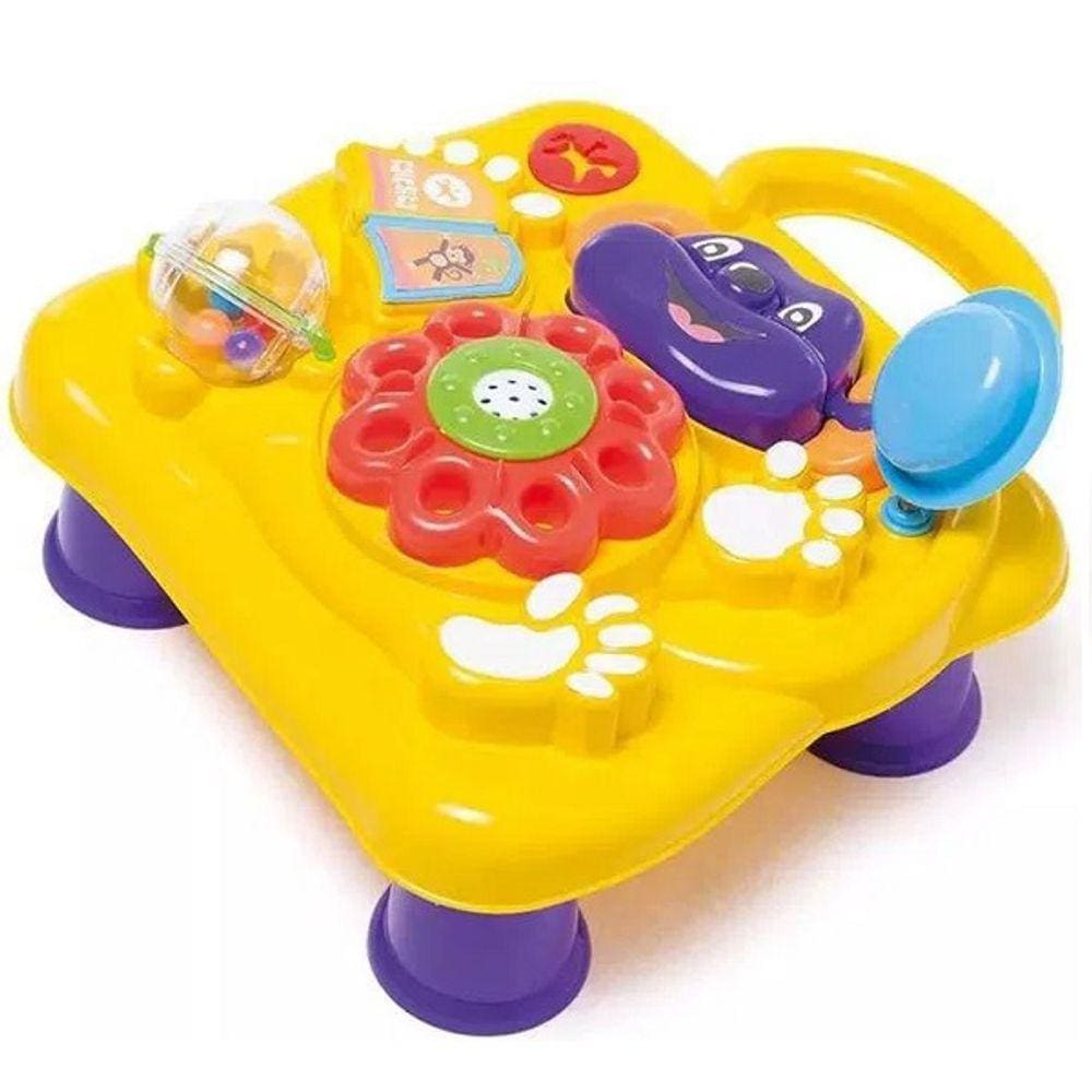 Mesa de Atividades Monkey Table Amarela Calesita 824