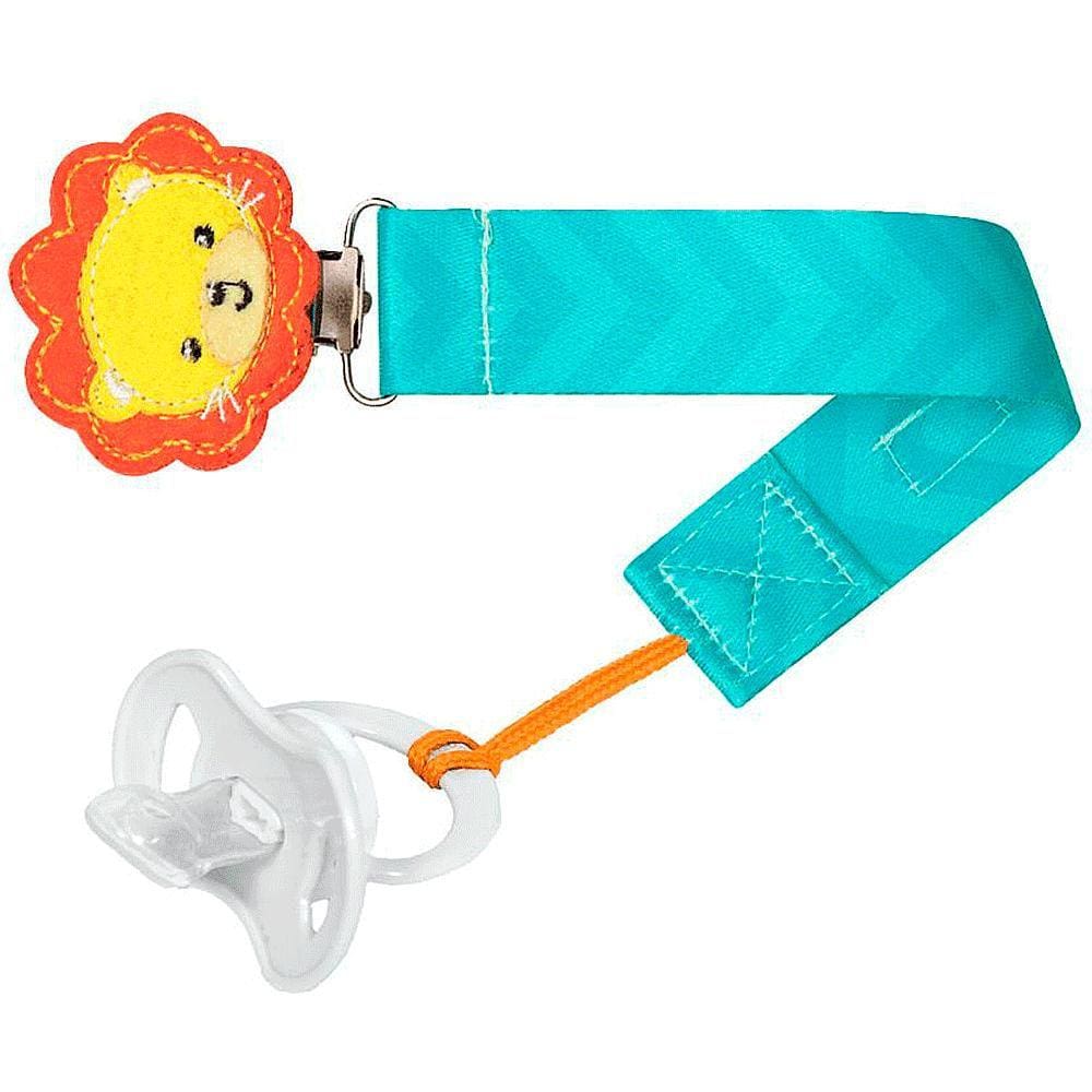 Prendedor Chupeta Animal Fun Leão Buba Ref:12054