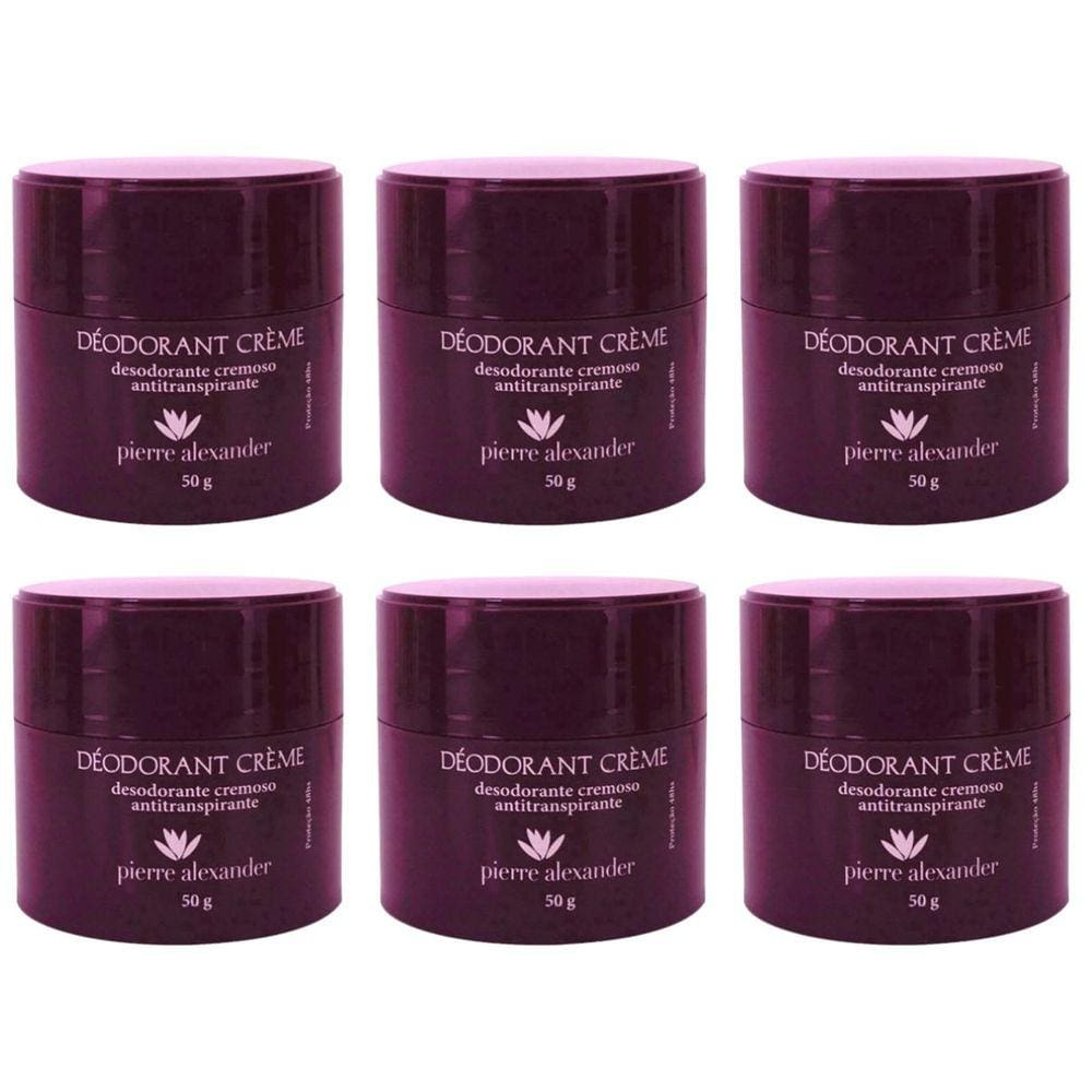 Kit Pierre Alexander Desodorante Creme 50G C/6 Unidades