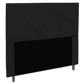 Cabeceira Cama Box Casal Queen Size Mali 160cm Suede Preto