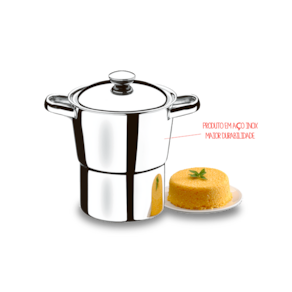 Cuscuzeira  Inox 16CM Lyon