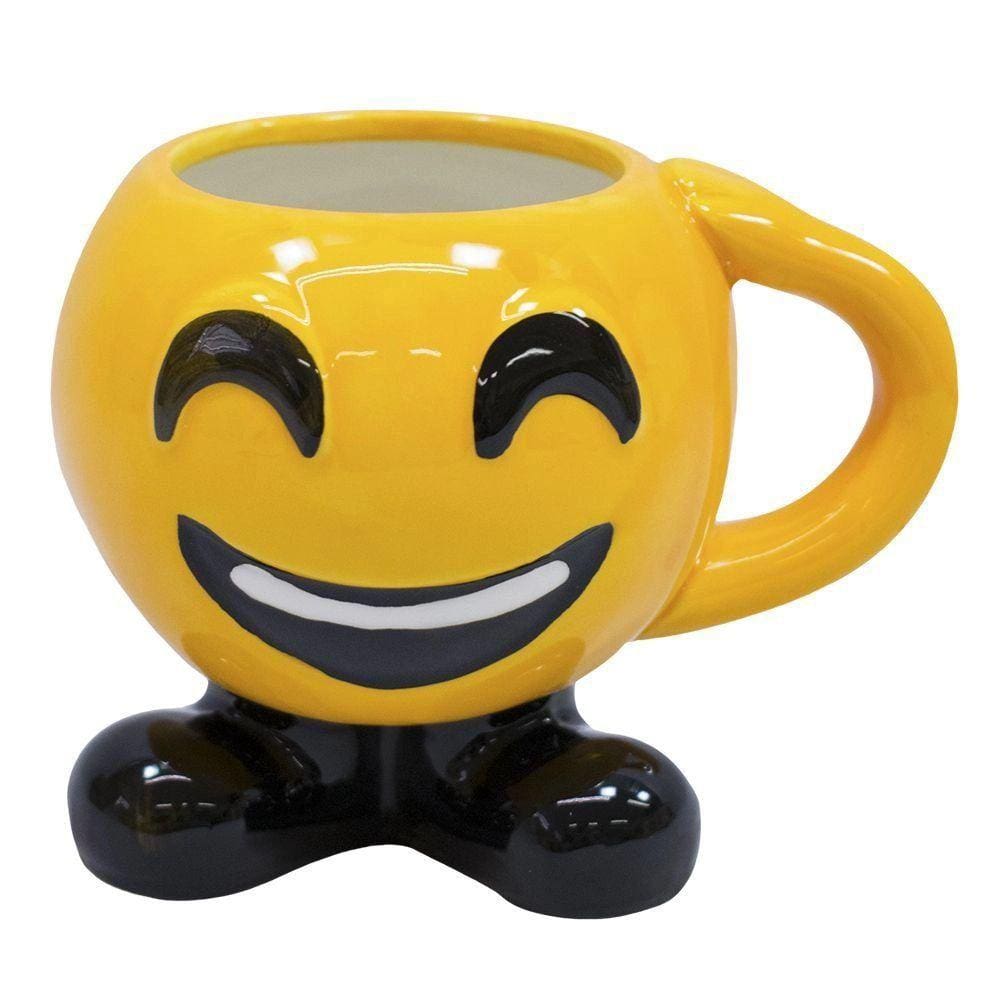 Caneca Porcelana Emotion Emoji Feliz: FS