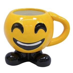 Caneca Porcelana Emotion Emoji Feliz: FS