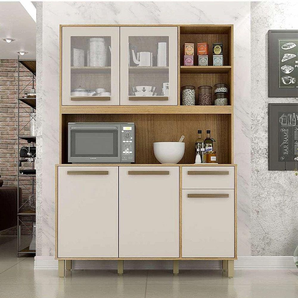 Cozinha Compacta Rubi 5 Portas 1 Gaveta MDP Valdemóveis