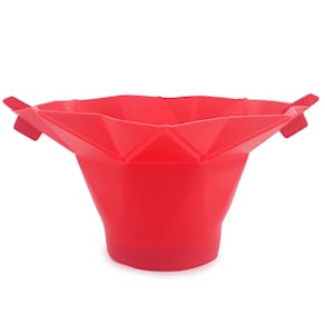 Pipoqueira Para Micro Ondas Silicone Dobrável Pipoca Sem Óleo 12x30 cm