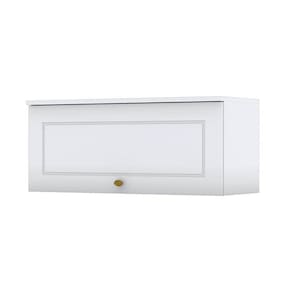 Armário Aéreo 1 Porta Basculante 80 cm Americana Branco HP - Henn