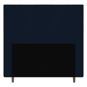 Cabeceira Box Casal Queen Size 160cm Veludo Azul Marinho