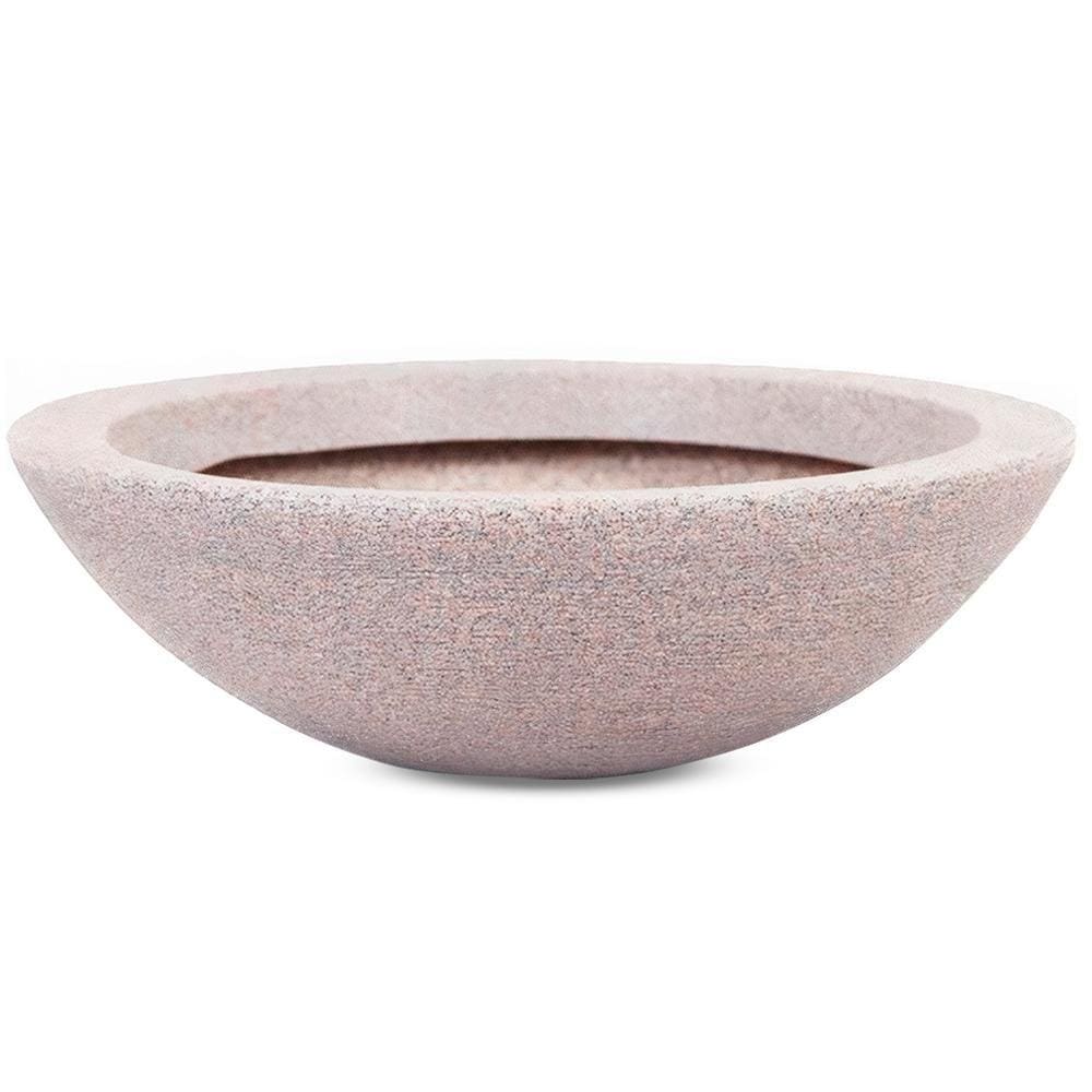 Vaso Bacia Verona Plástico Pedra 16cm Polietileno Afort
