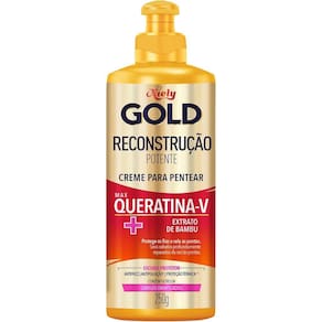 Creme De Pentear Niely Gold Queratina + Extrato De Bambu 250g
