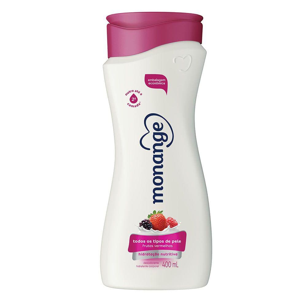 Creme Hidratante Corporal Monange Frutas Vermelhas 400ml