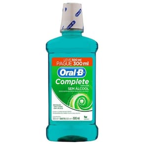 Enxaguante Bucal Oral-B Hortelã Leve 500ml Pague 300ml