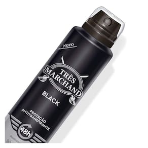Desodorante Aerossol Antitranspirante Très Marchand Masculino Black 150ml