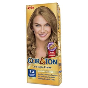 Tintura Creme Cor & Ton Louro Claro Dourado 8.3