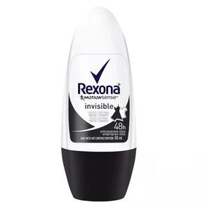 Desodorante Roll On Rexona Invisible Feminino 50ml