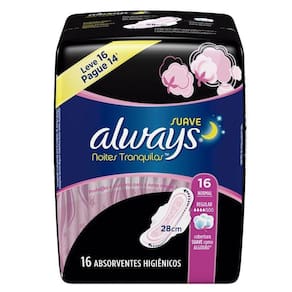 Absorvente Always Pink Suave Noturno Com Abas Leve 16 Pague 14