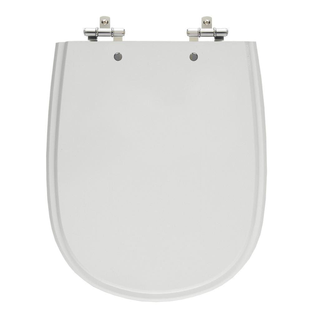 Assento Laqueado Paris Cinza Claro Tampa Para Vaso Ideal Mdf