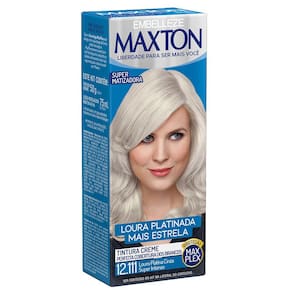 Kit Prático Maxton Louro Platina Cinza Super Intenso 12.111