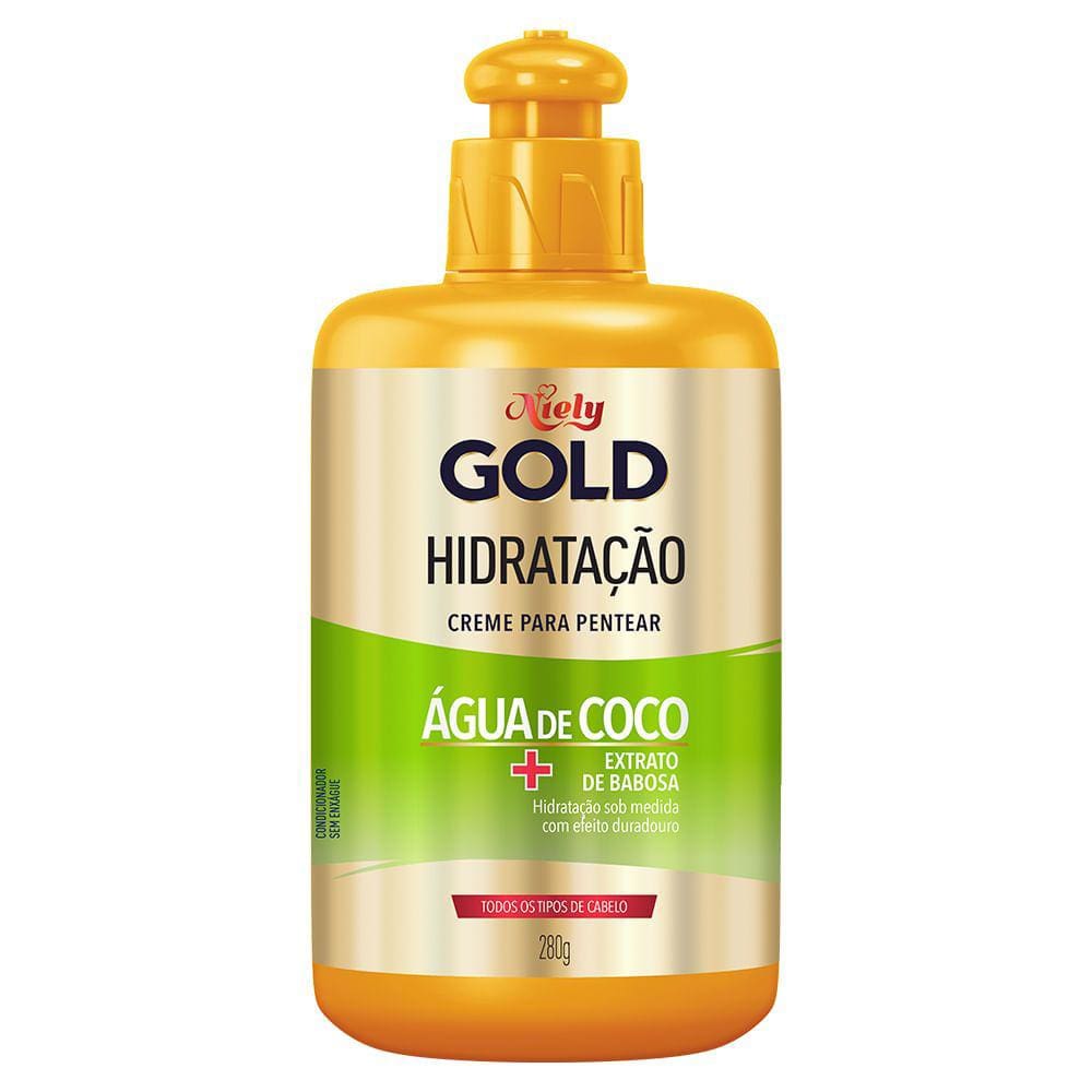 Creme Para Pentear Niely Gold Água De Coco 280g