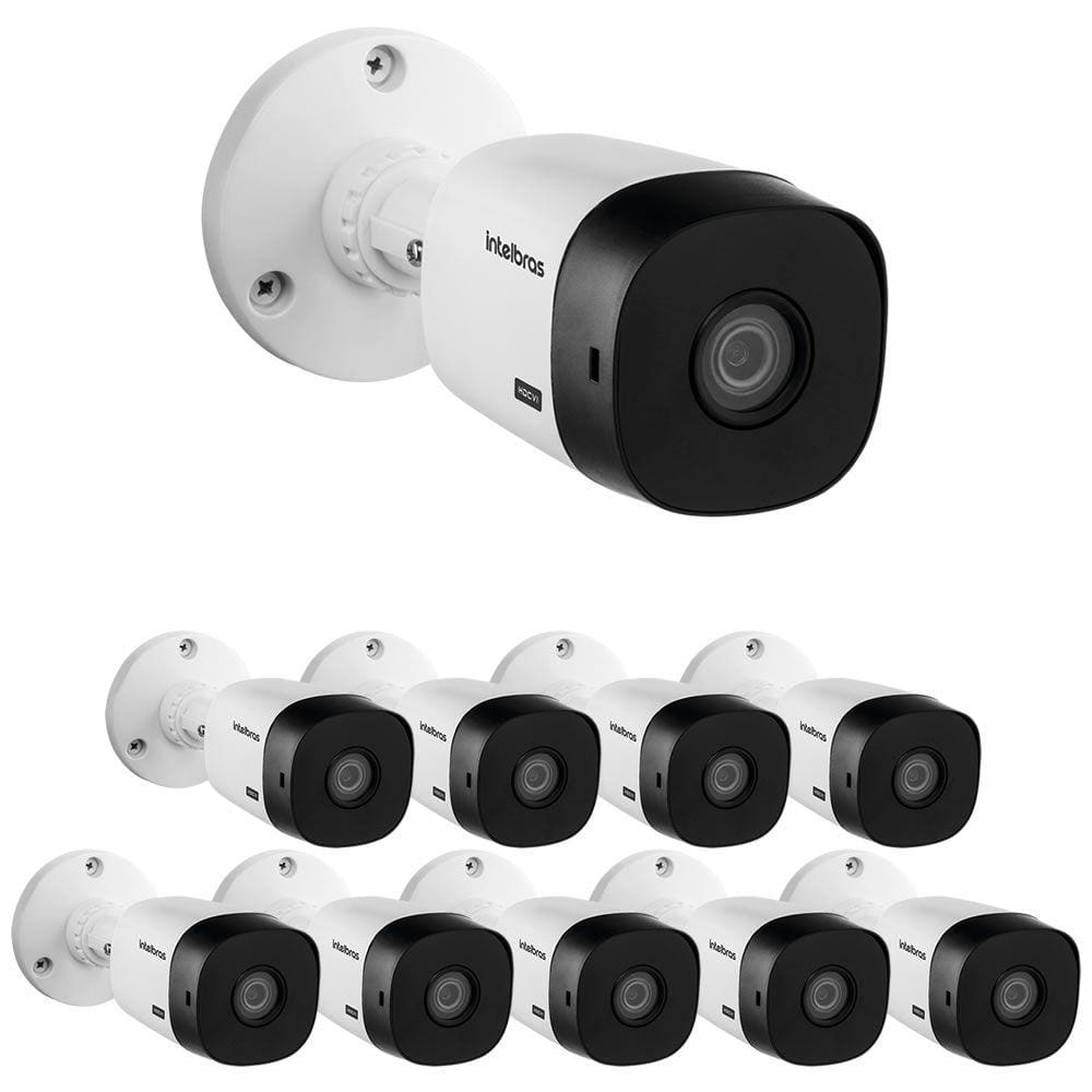 Kit 10 Câmeras HDCVI 5 Megapixels 3.6mm 30m VHD 1530 B Intelbras