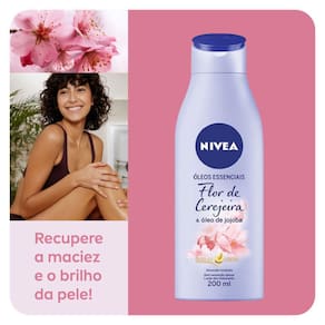 Creme Hidratante Corporal Nivea Flor de Cerejeira e Óleo de Jojoba 200ml