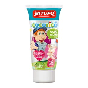 Gel Dental Bitufo Cocoricó Tutti Frutti Sem Flúor 90g