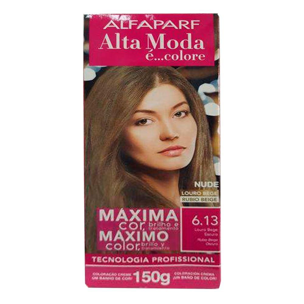 Tintura Alta Moda Alfaparf Louro Bege 6.13