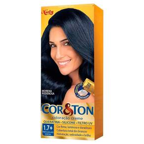 Tintura Creme Cor & Ton Preto Azulado Especial 1.7+